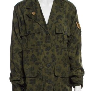 Smythe Bellows Floral Camo Utility Jacket Blazer